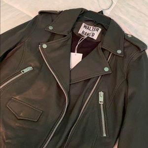NWT leather moto jacket